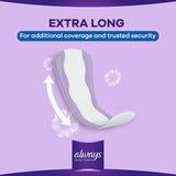 Always Daily Liners Extra Protect Pantyliners, Large, 48 Pieces - MazenOnline