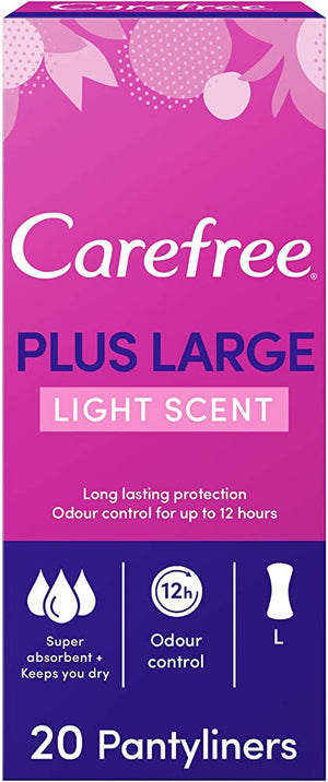 Carefree Plus Free Light Scent 20 pads - 2+1 Free - MazenOnline