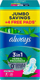 Always Herbal Freshness Ultra Thin Long Sanitary Pads 26 Count - MazenOnline