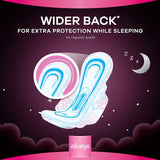 Cotton Soft Maxi Thick Night Sanitary Pads with Wings 24 Pads - MazenOnline