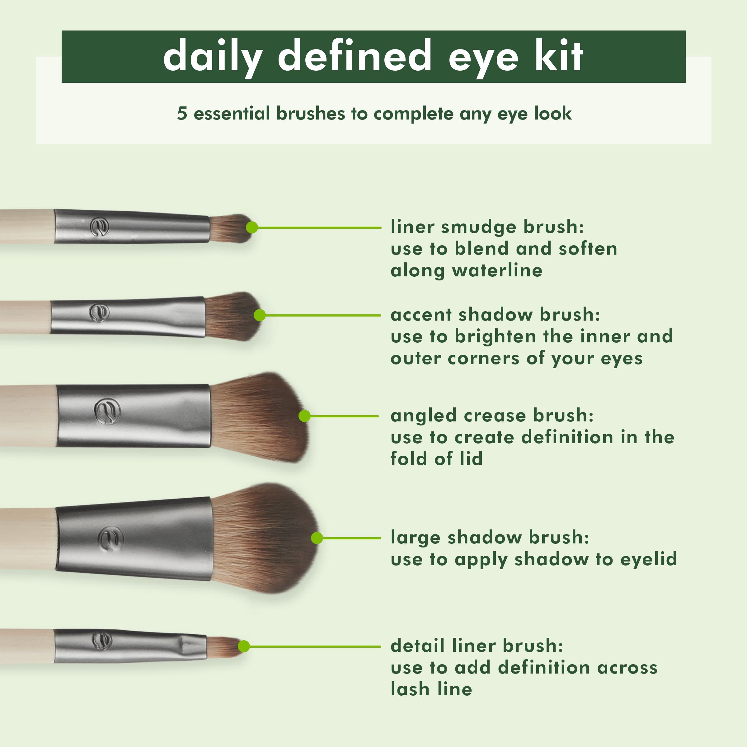 Daily Defined Eye Kit Brushes set 5 pieces Secondary image