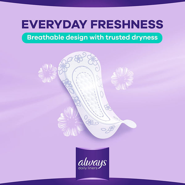 Always Daily Liners Comfort Protect, Normal, 60 Count - MazenOnline