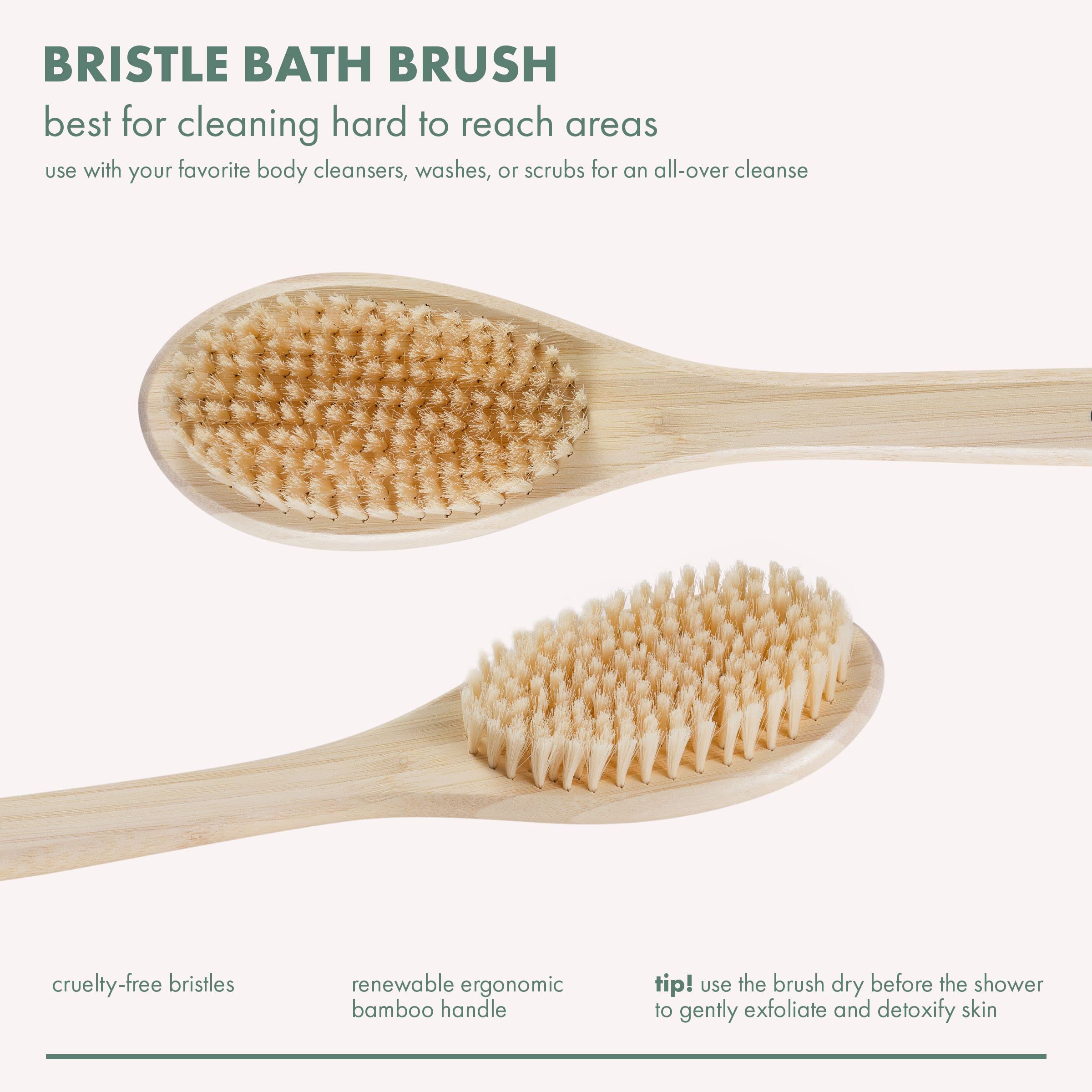 Bamboo Bristle Bath Brush - MazenOnline