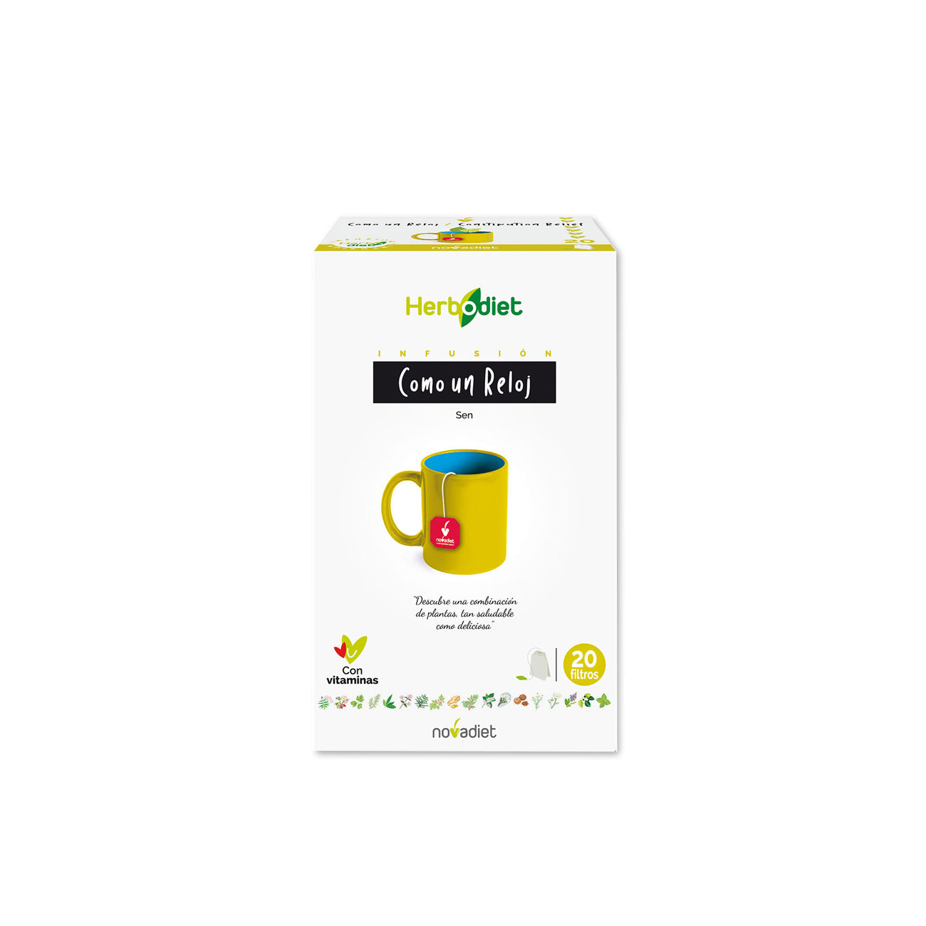 NOvadiet Herbodiet Constipation Relief 20 Bags - MazenOnline Main image