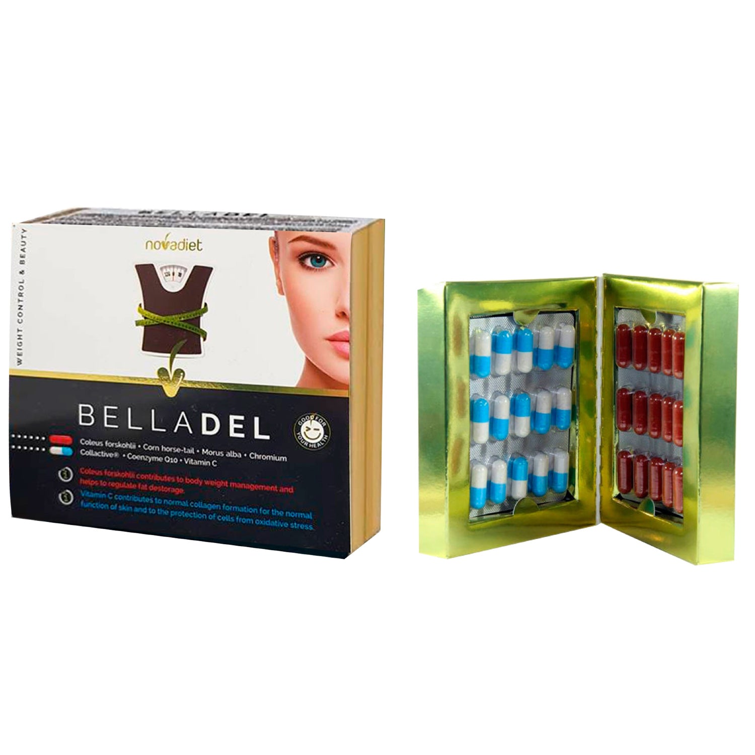 Novadiet Belladel - 60 Capsules Secondary image