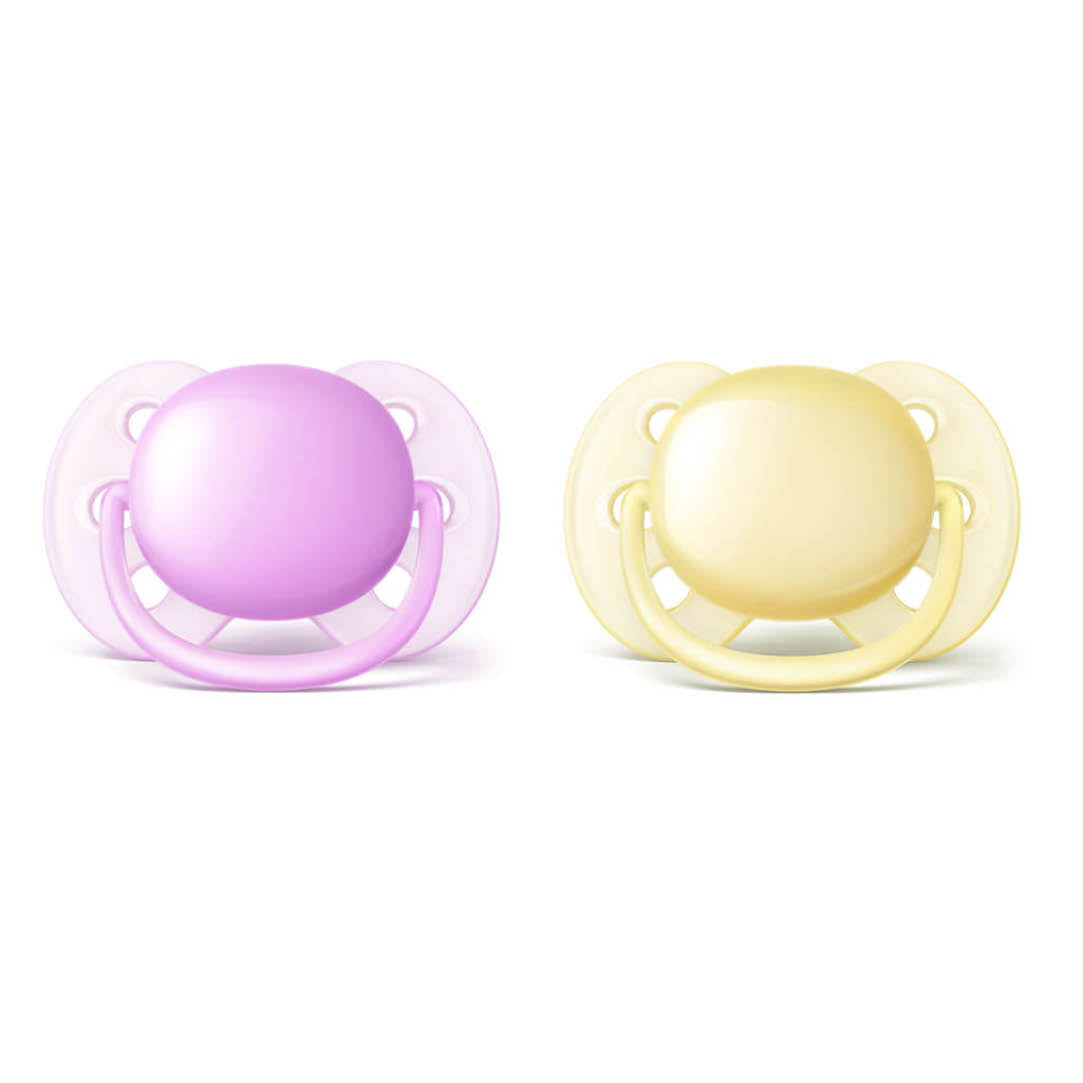 Ultra Soft Pacifier 0-6M - Pack of 2 - MazenOnline Main image