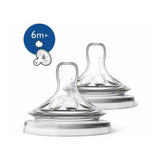 Natural Thick Feed Nipple 6M+ - Pack of 2
