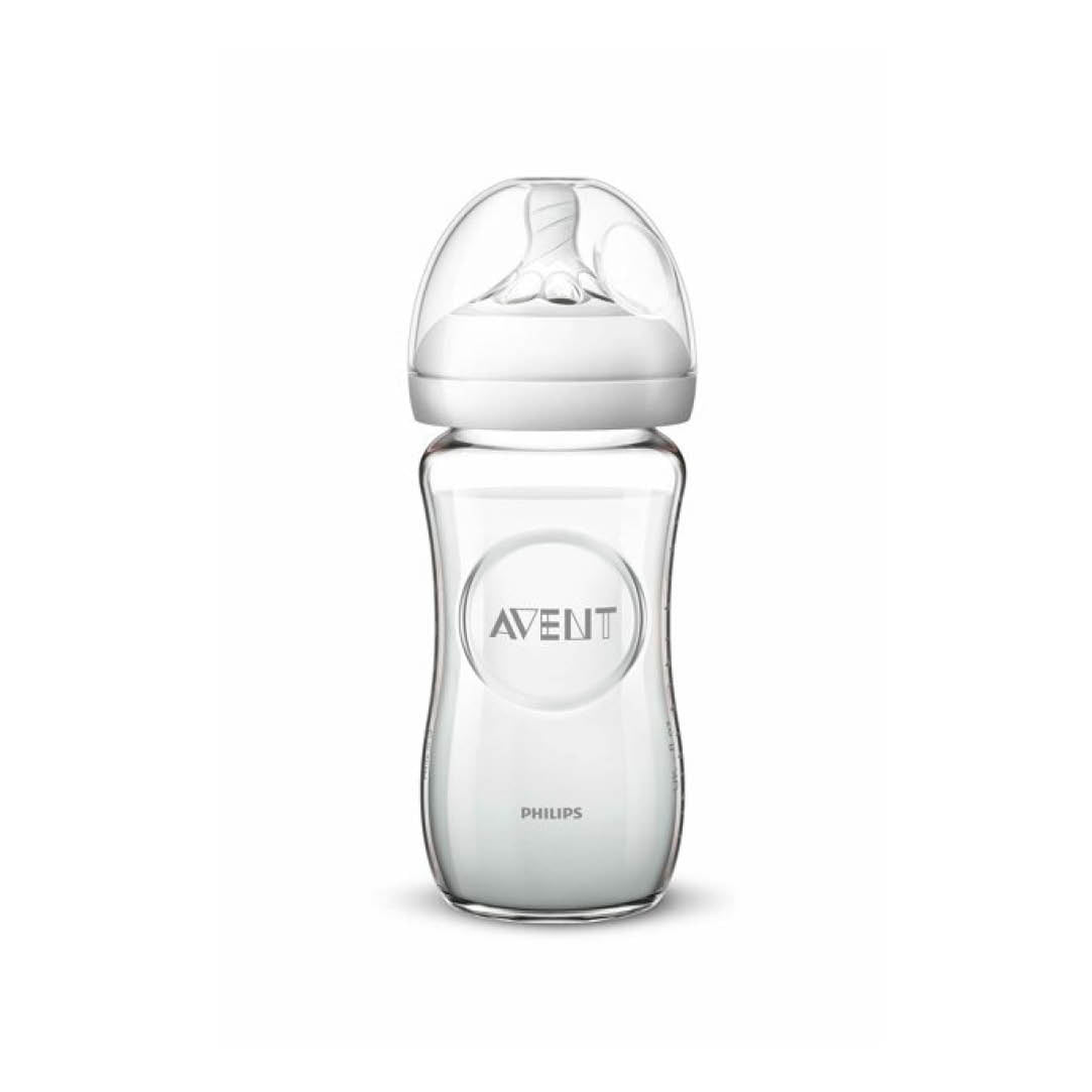 Natural Glass Baby Bottle 1M+ - MazenOnline Main image