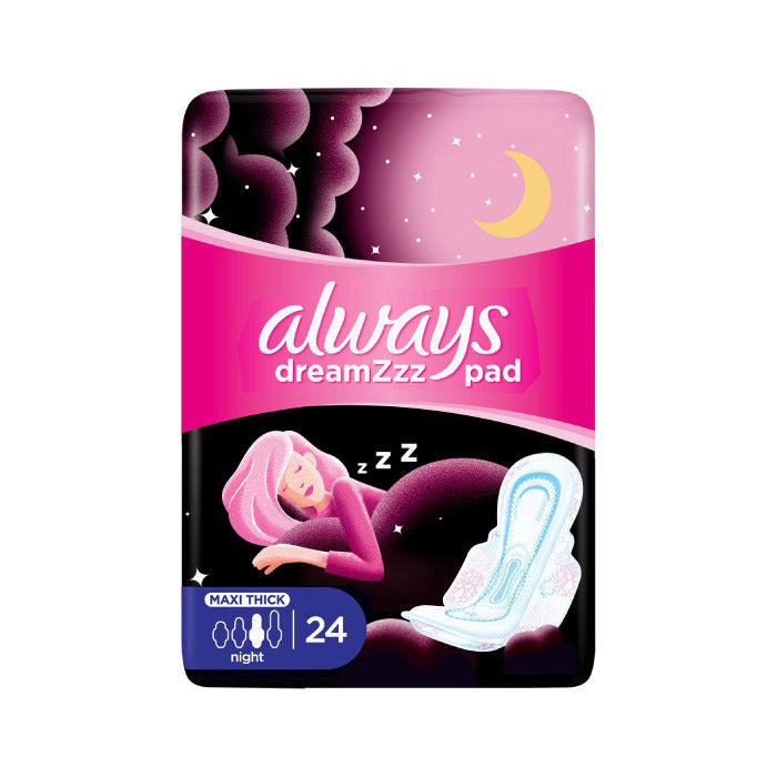 Cotton Soft Maxi Thick Night Sanitary Pads with Wings 24 Pads - MazenOnline