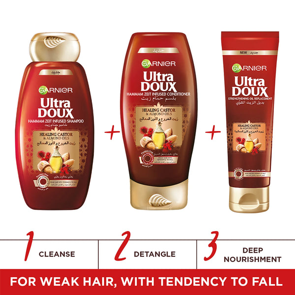 Ultra Doux Castor and Almond Oil Hammam Zeit infused  Conditioner - MazenOnline