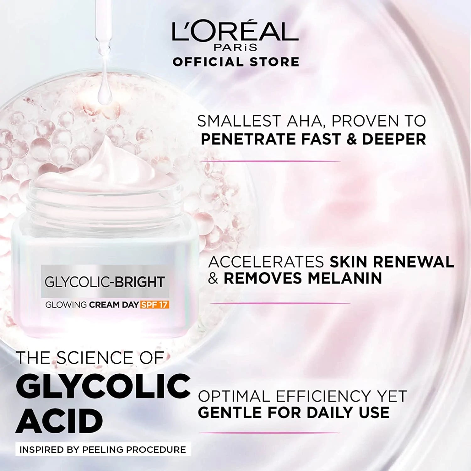 Glycolic Bright Glowing Day Cream SPF 17 - MazenOnline