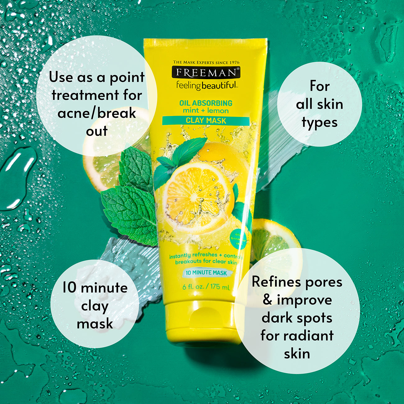 Facial Mask Mint Lemon Clay 175ml Secondary image