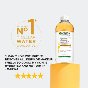 garnier micellar water water in oil cleansing