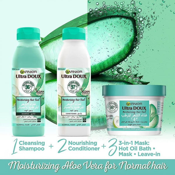 Garnier Ultra Doux Hair Aloe Vera & Coconut Shampoo