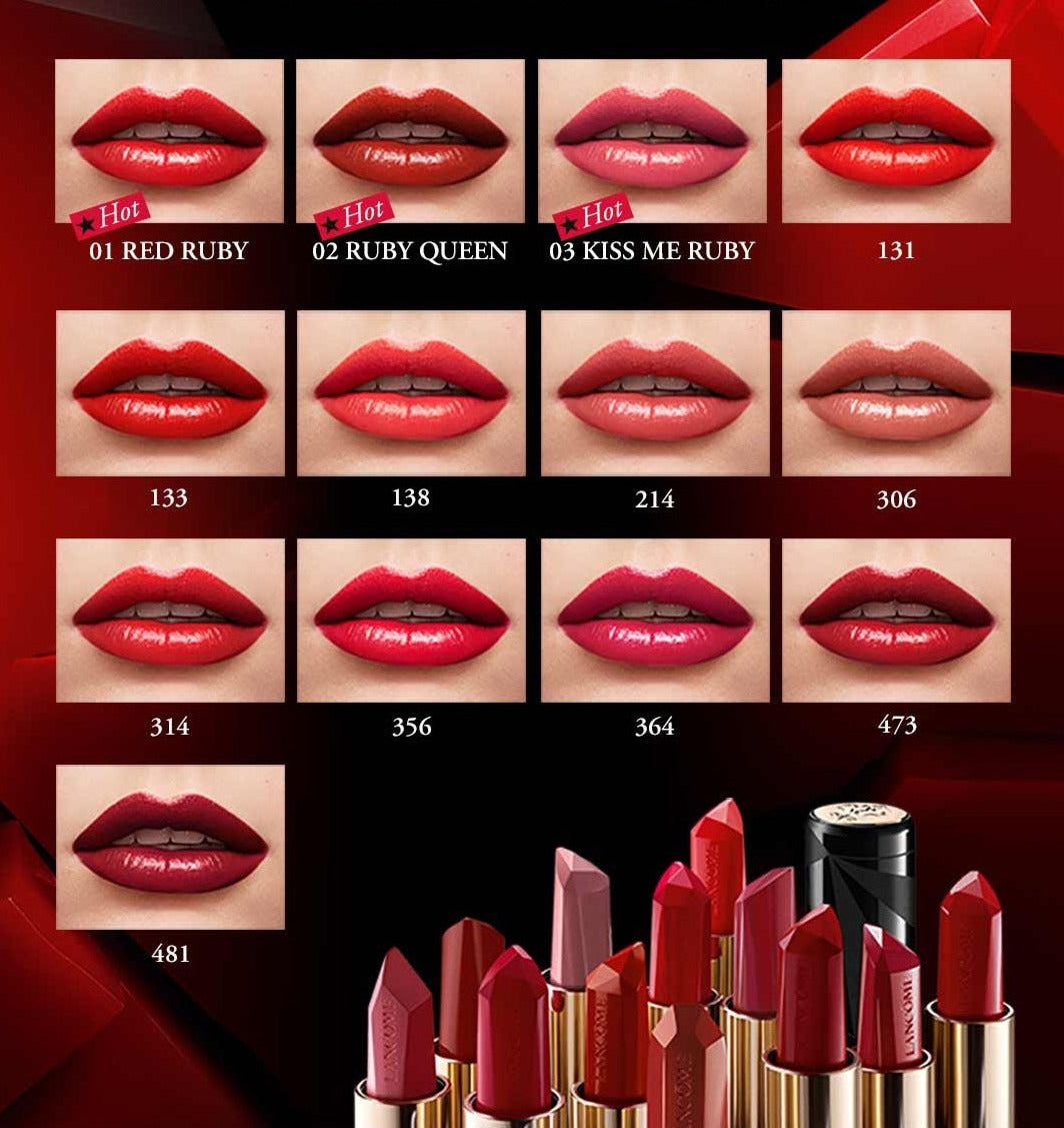 L'Absolu Rouge Ruby Cream Lipstick - Ultra-Pigmented Long Lasting Lipcolor - MazenOnline