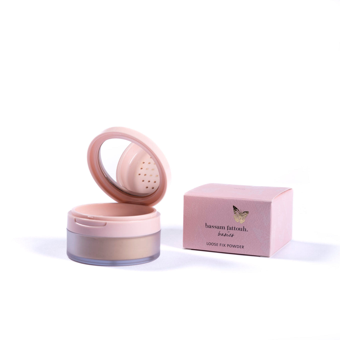 makeup looks bassam fattouh Loose Fix Powder