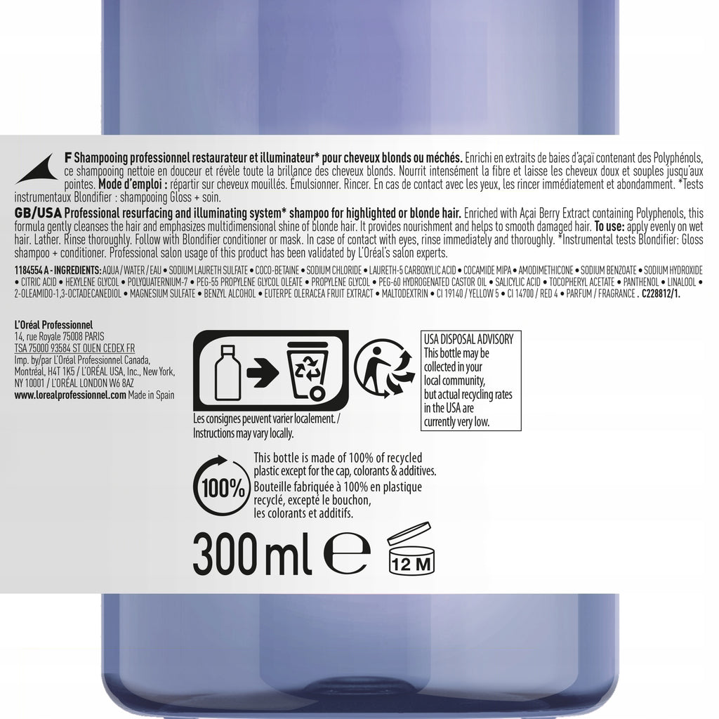 Serie Expert Blondifier Gloss Shampoo - MazenOnline