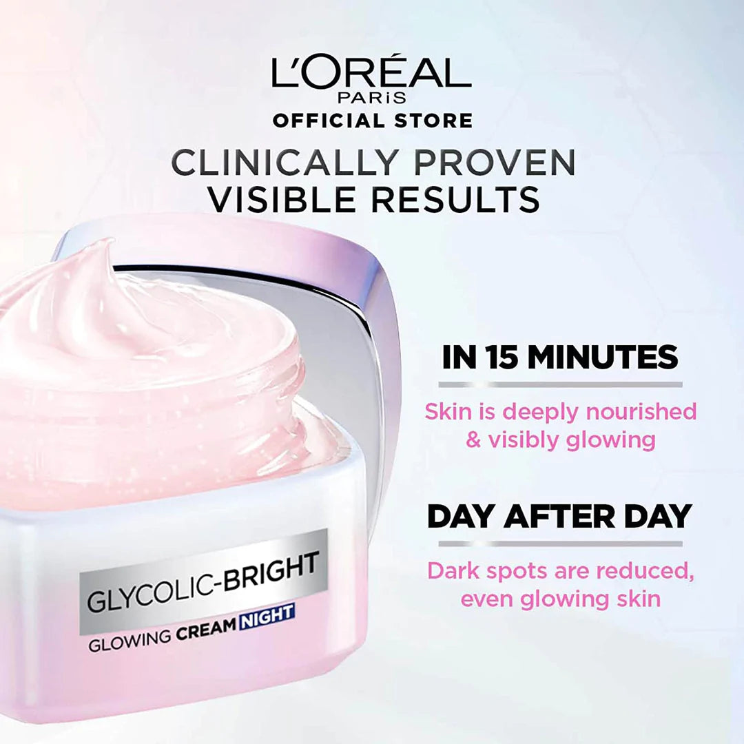 Glycolic Bright Glowing Night Cream - MazenOnline