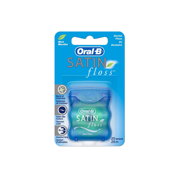 ORAL-B SATIN FLOSS MINT 25M - MazenOnline