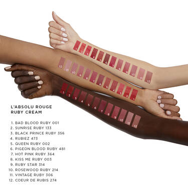 L'Absolu Rouge Ruby Cream Lipstick - Ultra-Pigmented Long Lasting Lipcolor - MazenOnline