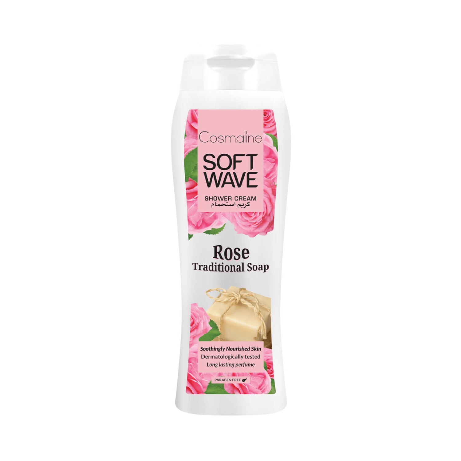 Soft Wave Shower Cream Rose And Traditional Soap 400ml - MazenOnline Main image