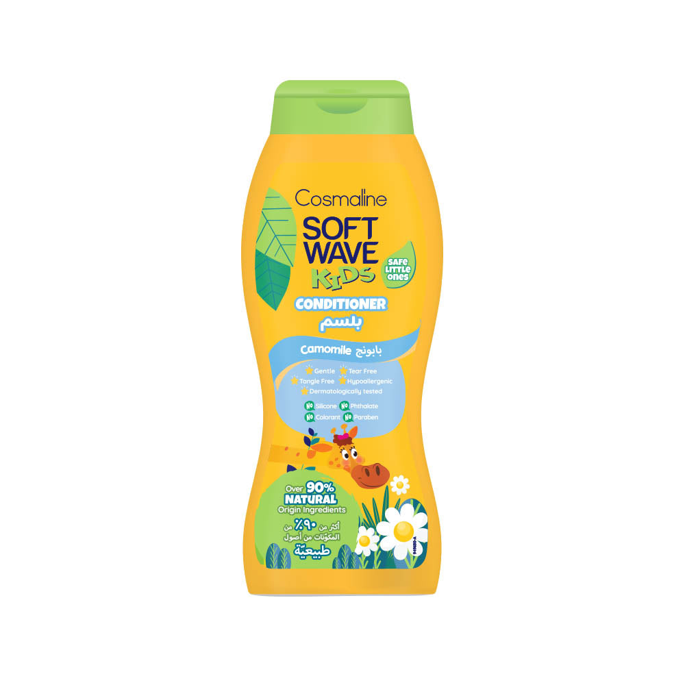 Soft Wave Kids Conditioner Camomile Over 90% Natural Origin Ingredients 400ml - MazenOnline