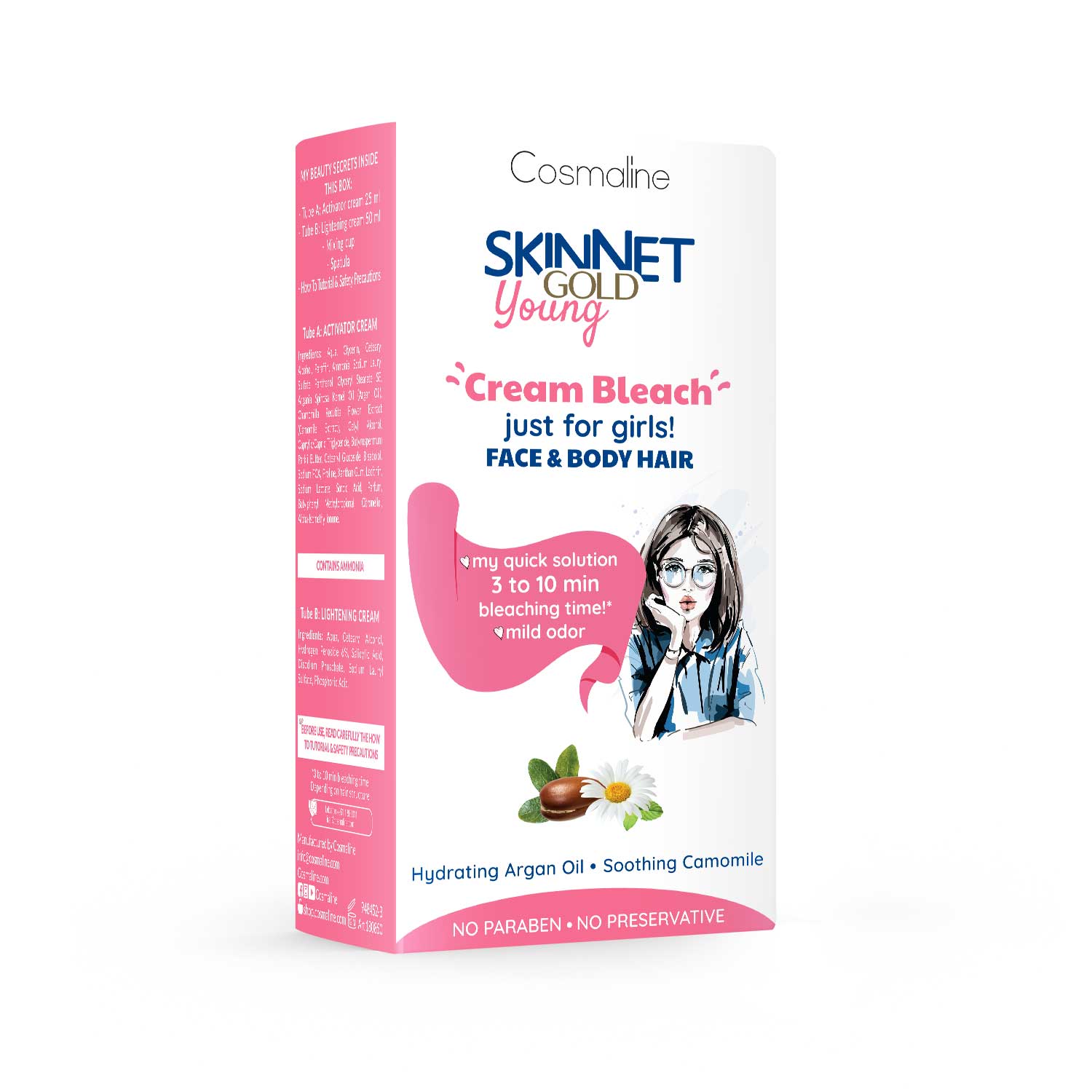 Skinnet Gold Young Cream Bleach (25+50ml) - MazenOnline Main image