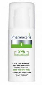 Pharmaceris T Sebo Almond Peel Exfoliating Night Cream 5% Acne Almond 50ml - MazenOnline
