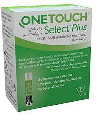 Lifescan ONE TOUCH SELECT PLUS STRIPS 50CT - MazenOnline