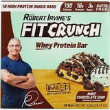 Fit Crunch Mint Chocolate Chip Snack Size Whey Protein Bar 46g - MazenOnline