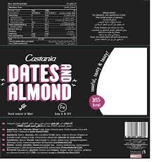 Castania dates & almonds bar 38g - MazenOnline