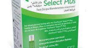 Lifescan ONE TOUCH SELECT PLUS STRIPS 50CT - MazenOnline