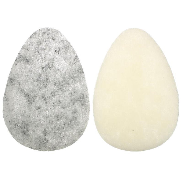 Infused Facial Sponges Rose Petal + Bamboo Charcoal 2 Sponges - MazenOnline