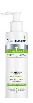 Pharmaceris T Puri Sebogel Face Gel Wash Antibacterial 190ml - MazenOnline