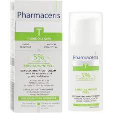 Pharmaceris T Sebo Almond Peel Exfoliating Night Cream 5% Acne Almond 50ml - MazenOnline