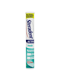 Steradent Tablets Active Fresh 30 - MazenOnline