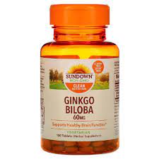 Sundown Naturals Ginkgo Biloba Standardized Extract - 60 mg - 100 Tablets - MazenOnline
