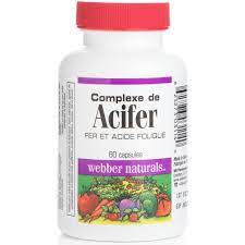 Acifer Complex iron & folic acid 60 Cap - MazenOnline