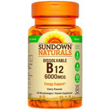 Sundown Sublingual Vitamin B12 60Cap - MazenOnline