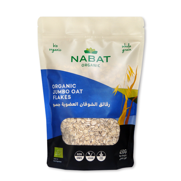 Nabat Organic Jumbo Oat Flakes 450g - MazenOnline