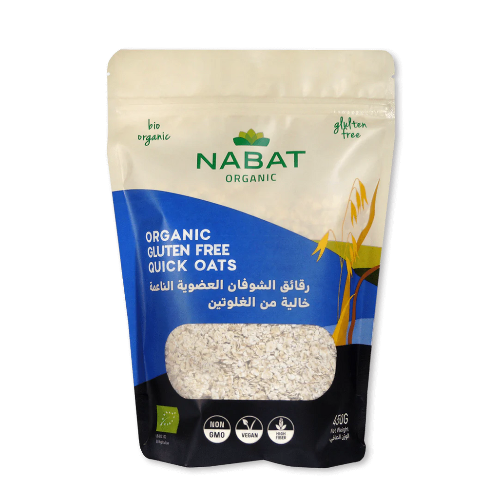 Nabat Organic Gluten Free Quick Oat Flakes 450g - MazenOnline