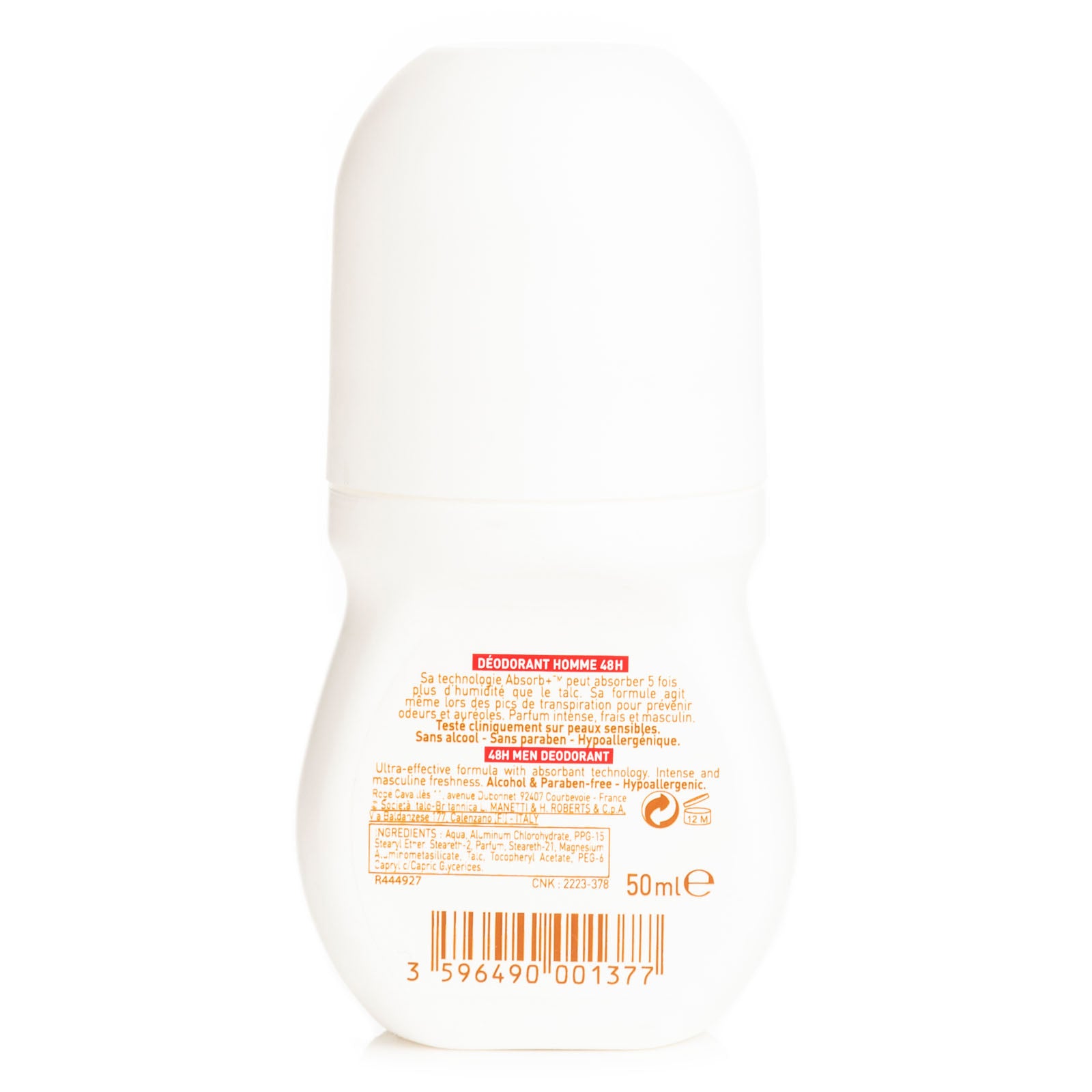 Absorb+ 48H Men Deodorant  Homme 48H - MazenOnline