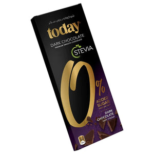 Stevia Dark Chocolate Zero Added Sugar 65g - MazenOnline